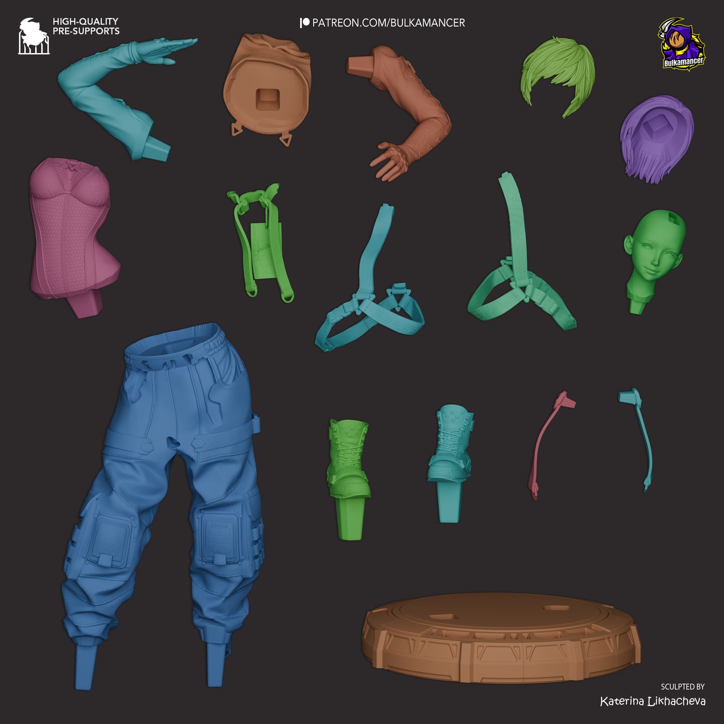 Ingeniero de escuadrón aerotransportado | Figura de kit de resina para garaje | Bulkamancer Sculpts