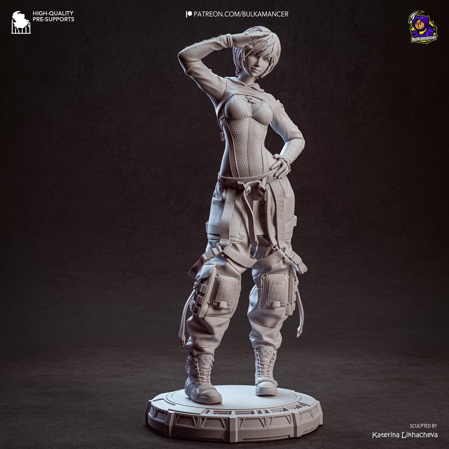 Ingeniero de escuadrón aerotransportado | Figura de kit de resina para garaje | Bulkamancer Sculpts
