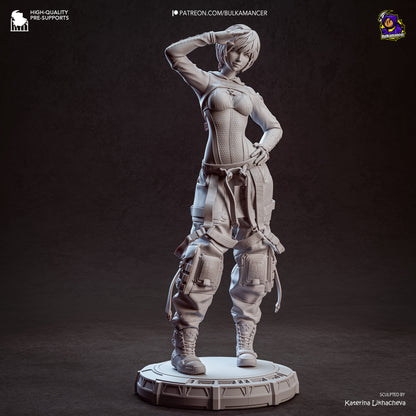 Ingeniero de escuadrón aerotransportado | Figura de kit de resina para garaje | Bulkamancer Sculpts
