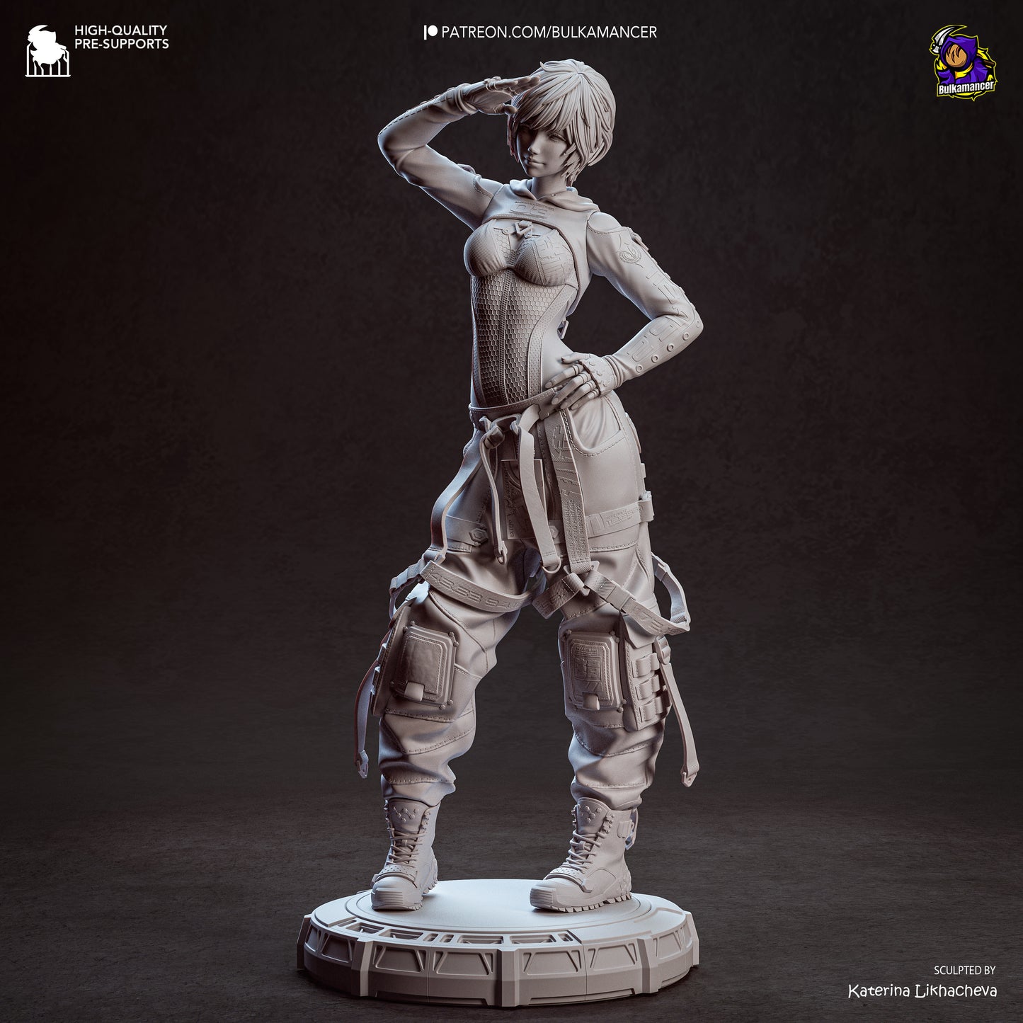 Ingeniero de escuadrón aerotransportado | Figura de kit de resina para garaje | Bulkamancer Sculpts