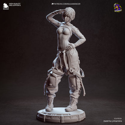 Ingeniero de escuadrón aerotransportado | Figura de kit de resina para garaje | Bulkamancer Sculpts