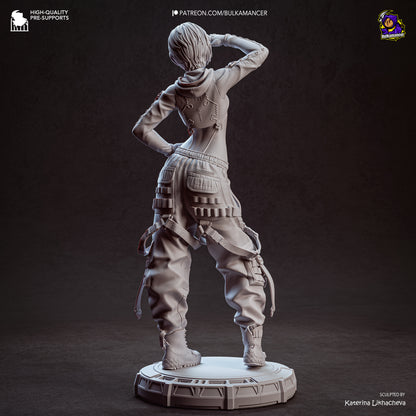 Ingeniero de escuadrón aerotransportado | Figura de kit de resina para garaje | Bulkamancer Sculpts