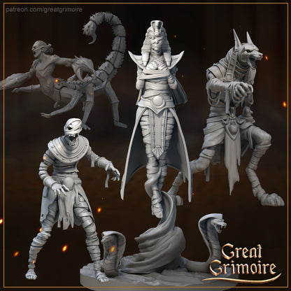 The Mummified Mutants | Road to the Afterlife | Tabletop Gaming Miniature | Great Grimoire