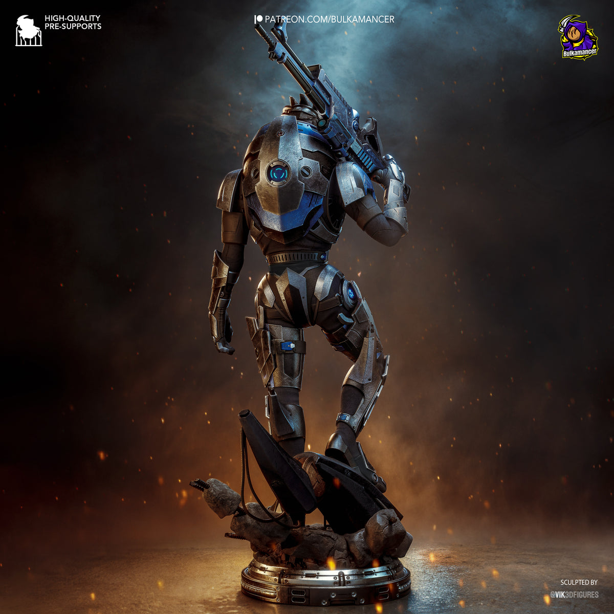 Ingeniero de escuadrón aerotransportado | Figura de kit de resina para garaje | Bulkamancer Sculpts