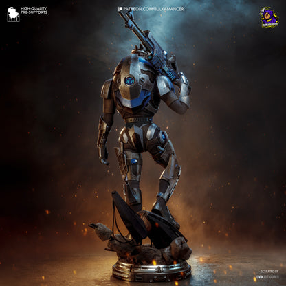 Ingeniero de escuadrón aerotransportado | Figura de kit de resina para garaje | Bulkamancer Sculpts