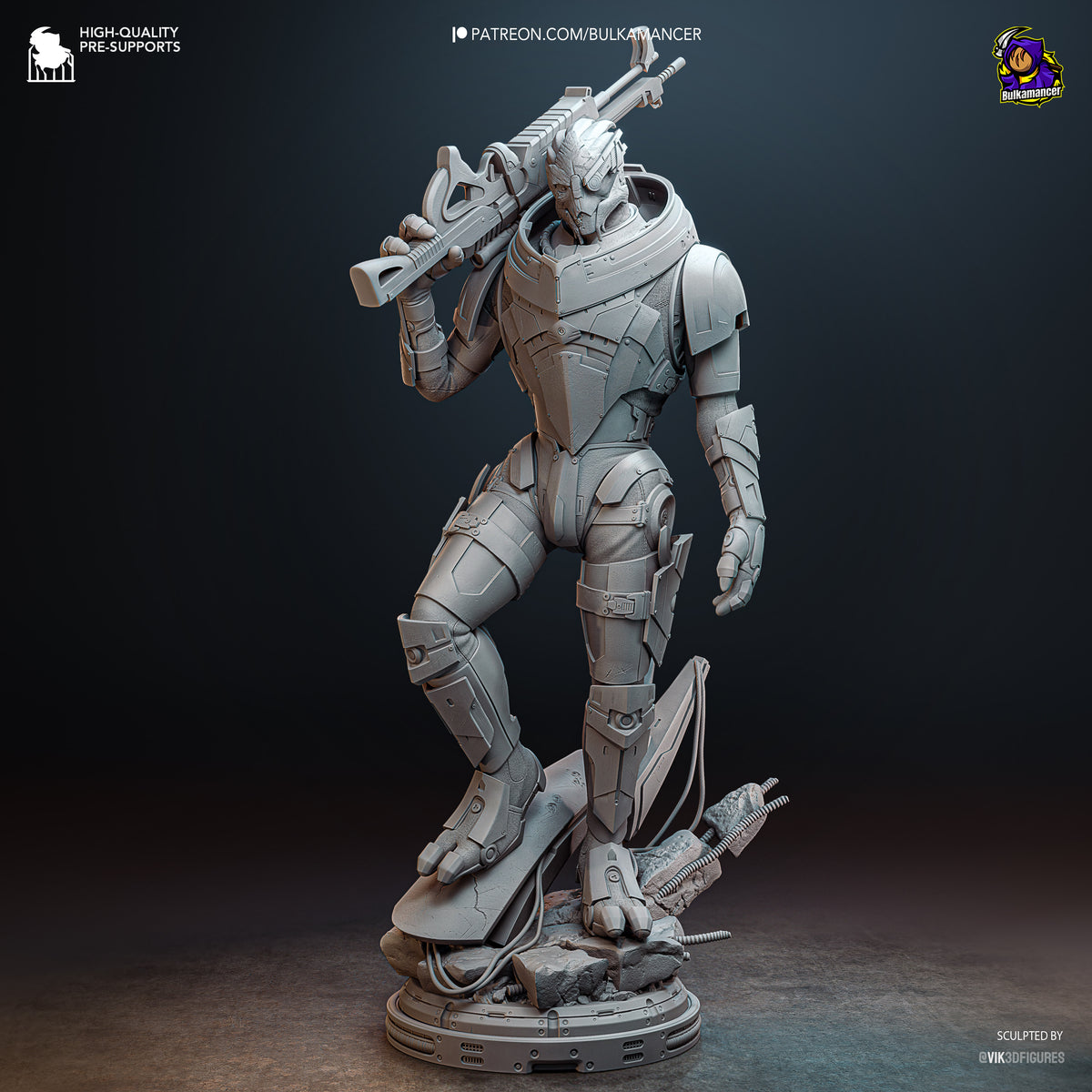 Ingeniero de escuadrón aerotransportado | Figura de kit de resina para garaje | Bulkamancer Sculpts