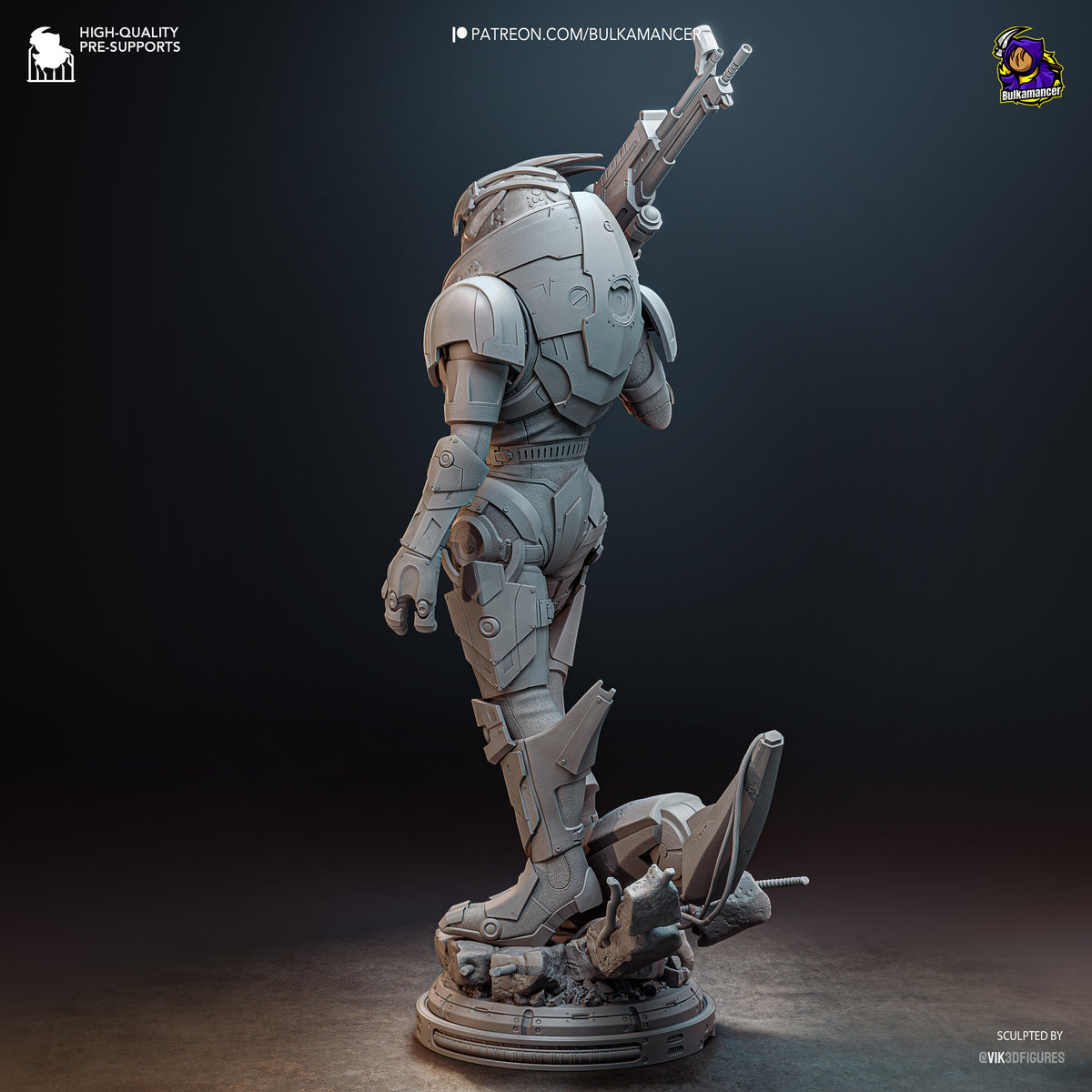 Ingeniero de escuadrón aerotransportado | Figura de kit de resina para garaje | Bulkamancer Sculpts