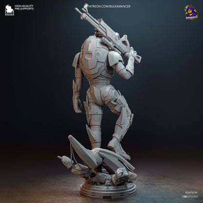 Ingeniero de escuadrón aerotransportado | Figura de kit de resina para garaje | Bulkamancer Sculpts