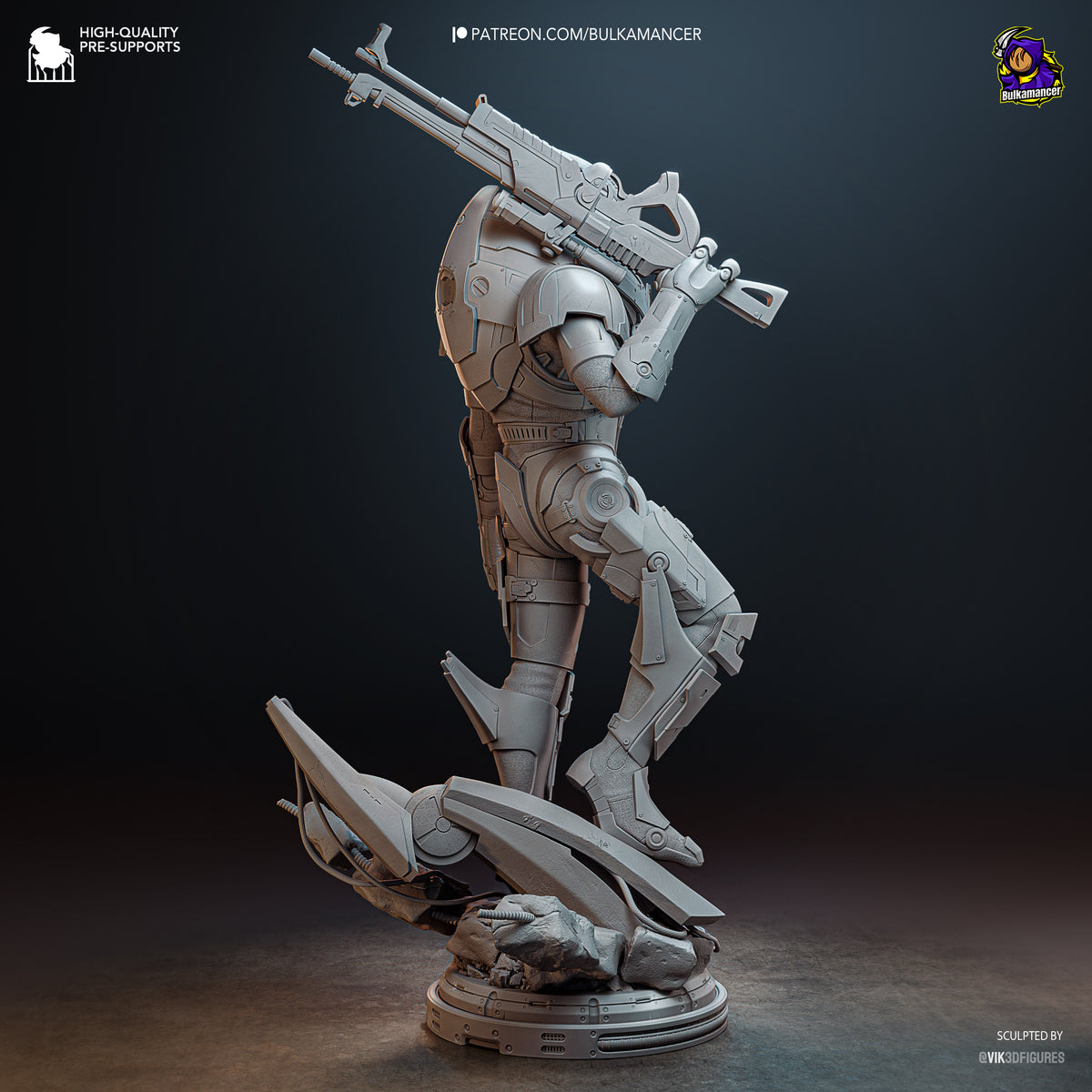 Ingeniero de escuadrón aerotransportado | Figura de kit de resina para garaje | Bulkamancer Sculpts