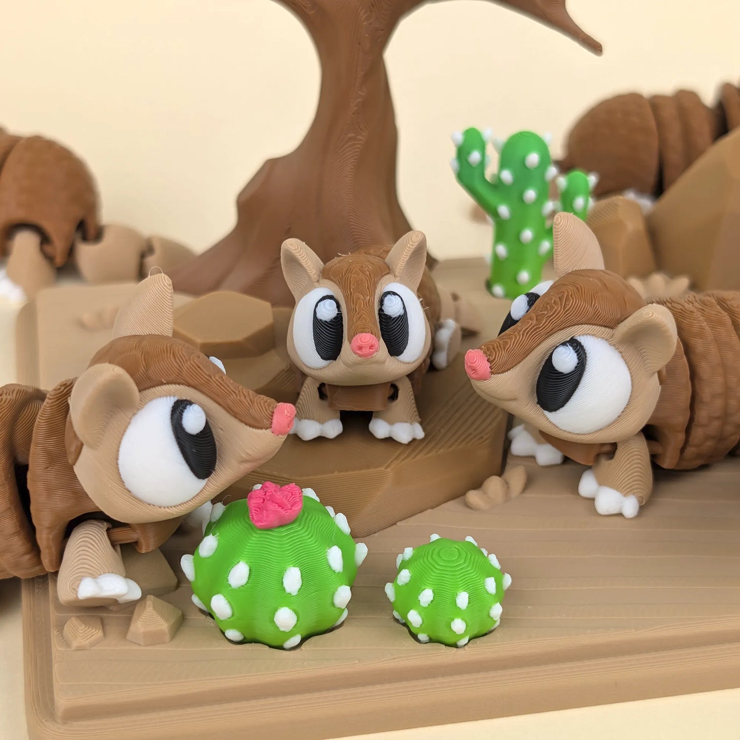 Flexi Armadillo Desert Playset | 3DGOB - Tattles Told 3D
