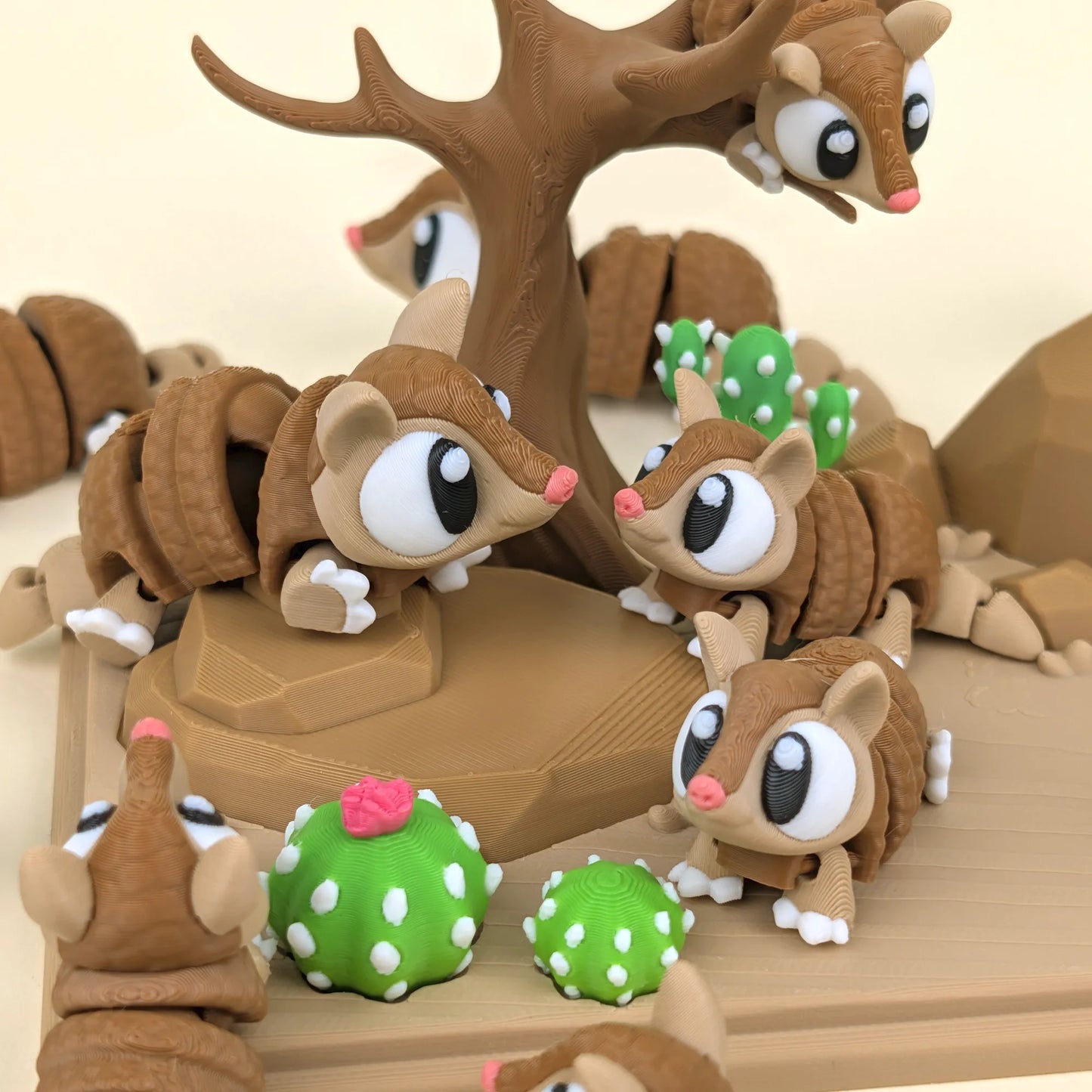Flexi Armadillo Desert Playset | 3DGOB - Tattles Told 3D