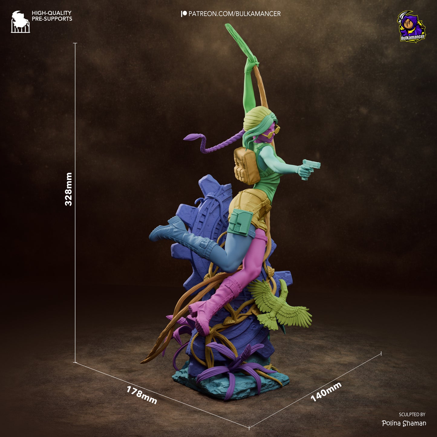 Cazador de artefactos | Figura de resina Garage Kit | Bulkamancer Sculpts