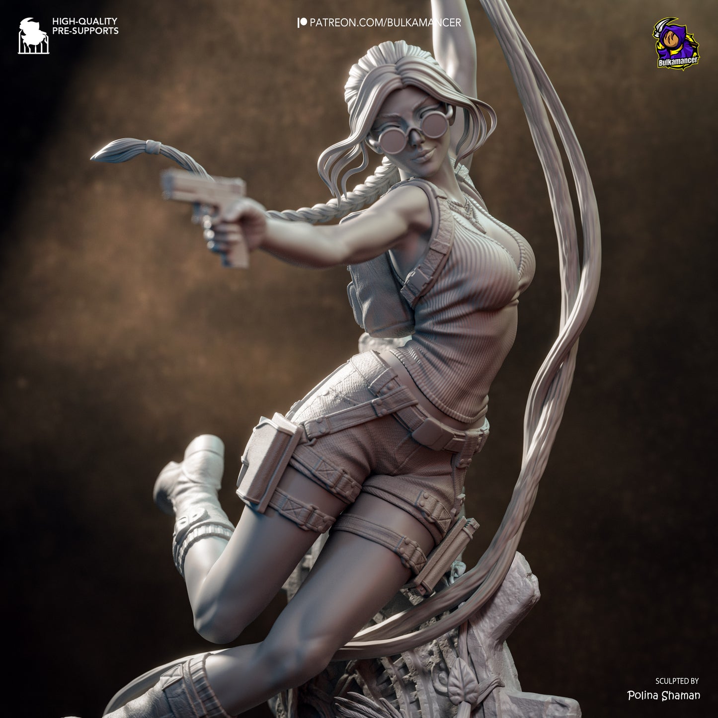 Cazador de artefactos | Figura de resina Garage Kit | Bulkamancer Sculpts