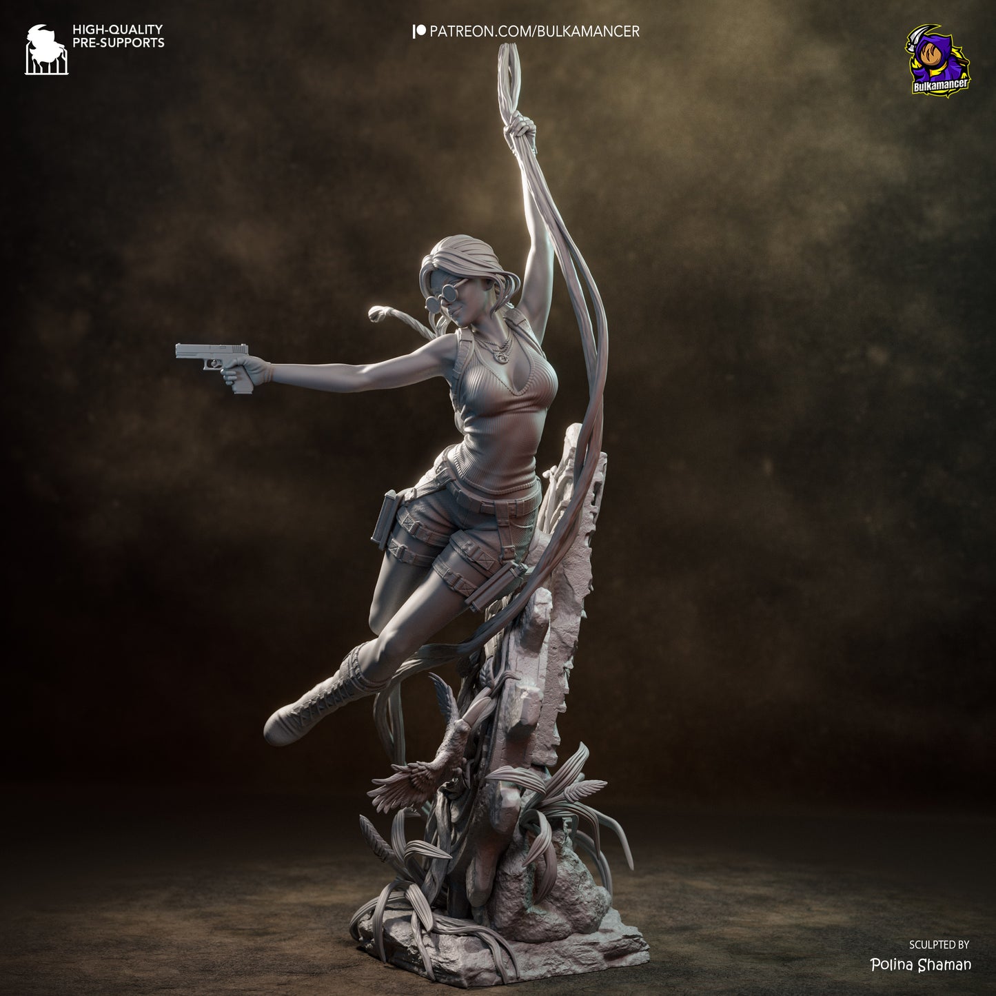 Cazador de artefactos | Figura de resina Garage Kit | Bulkamancer Sculpts