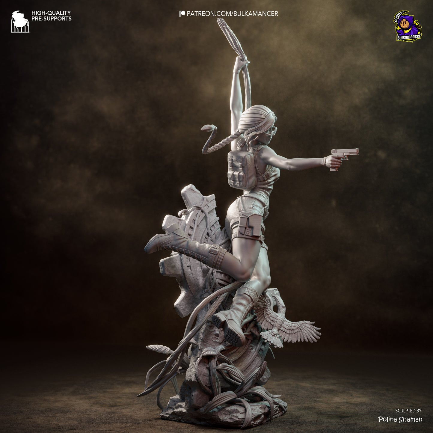 Cazador de artefactos | Figura de resina Garage Kit | Bulkamancer Sculpts