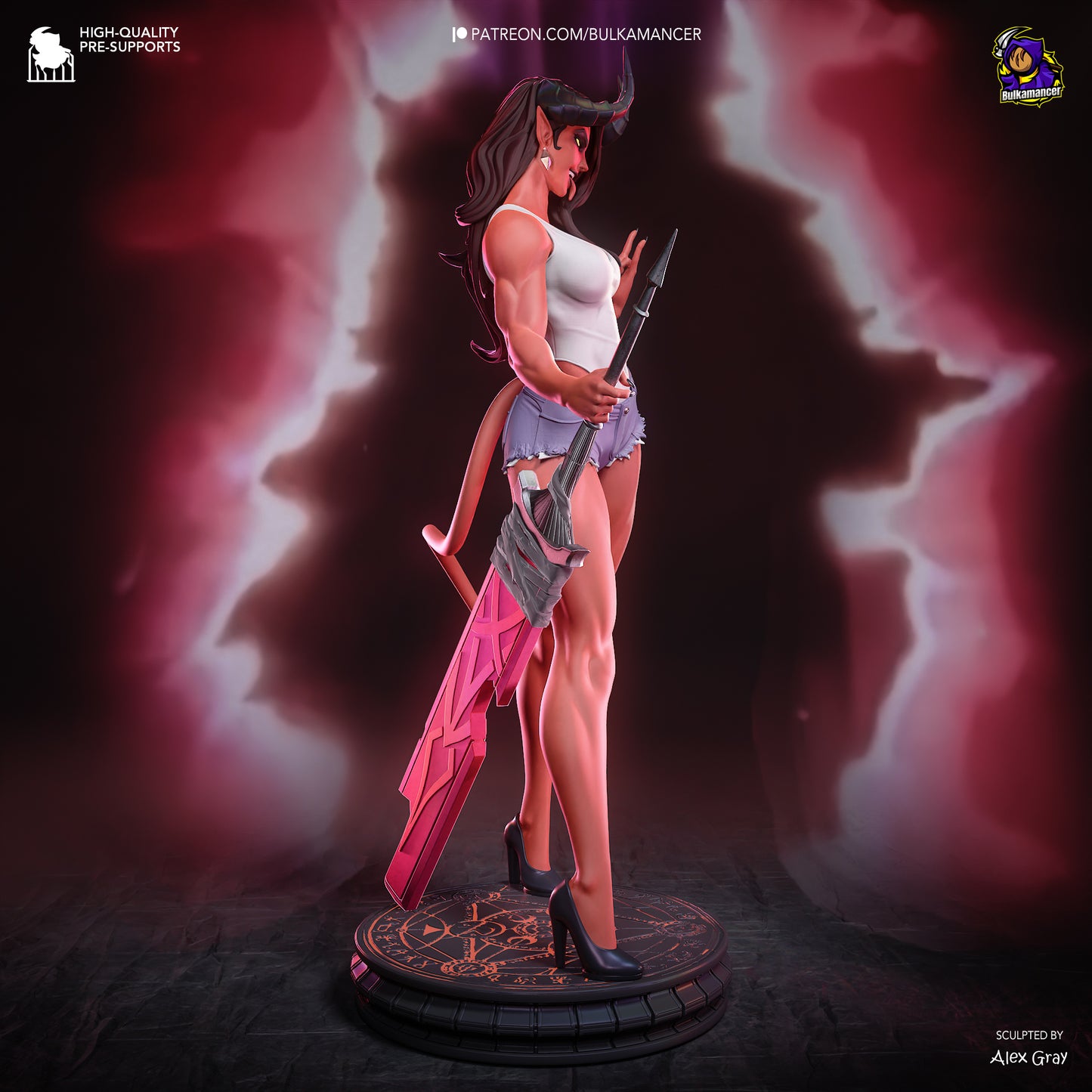 Atheist Devil | Resin Garage Kit Figure | Bulkamancer Sculpts - Tattles Told 3D