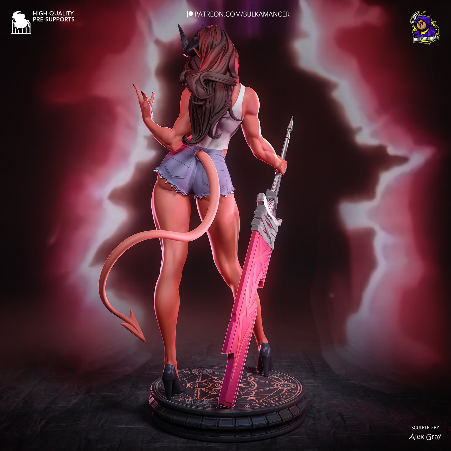 Atheist Devil | Resin Garage Kit Figure | Bulkamancer Sculpts - Tattles Told 3D
