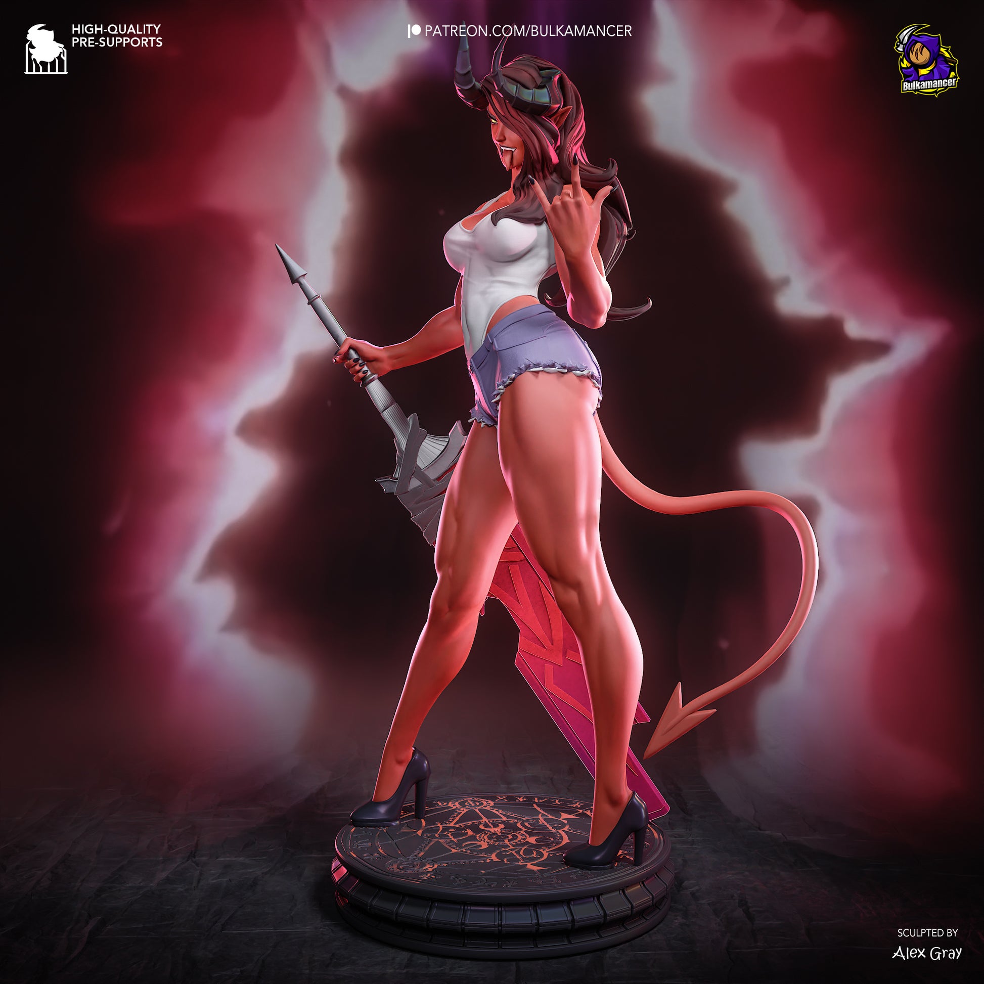 Atheist Devil | Resin Garage Kit Figure | Bulkamancer Sculpts - Tattles Told 3D
