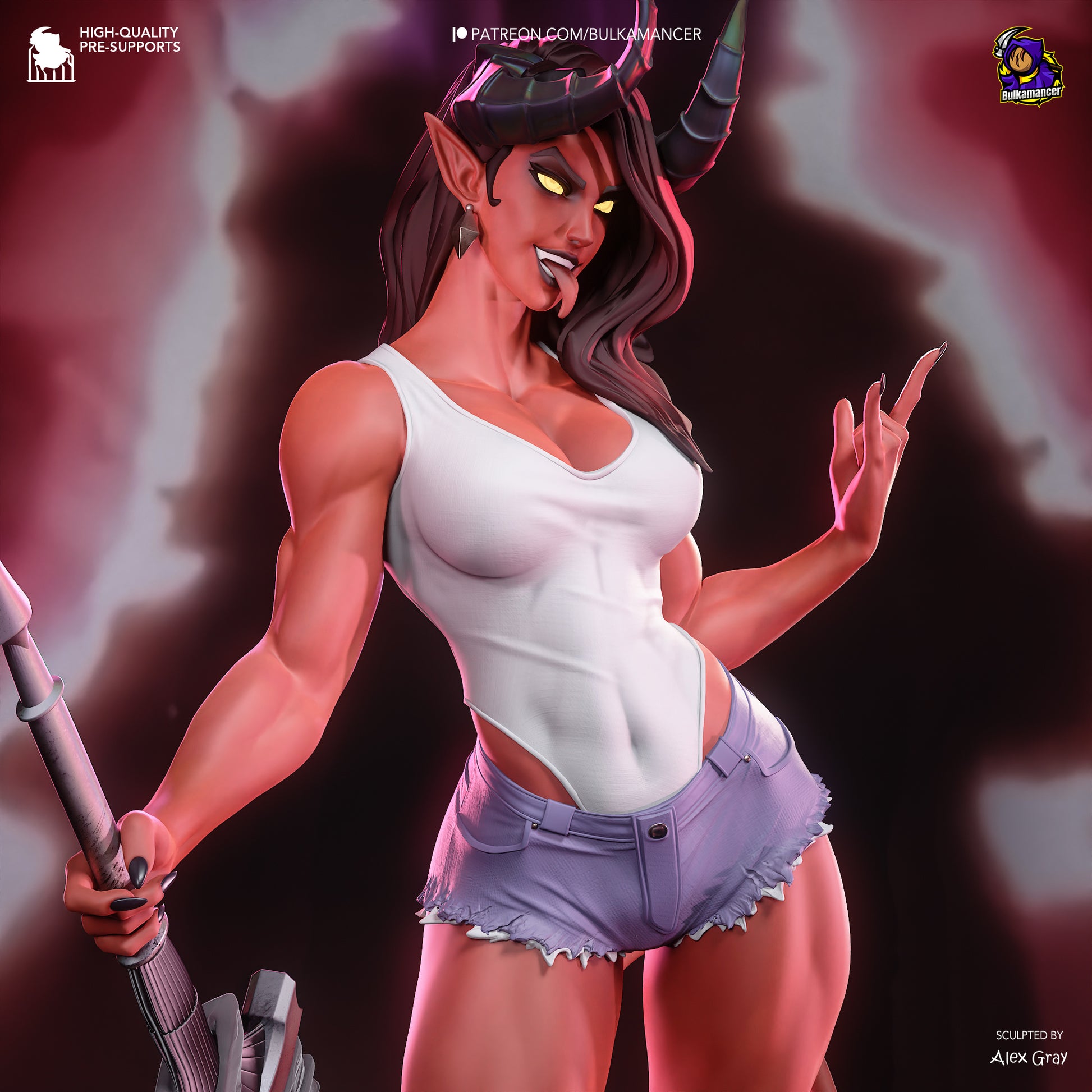 Atheist Devil | Resin Garage Kit Figure | Bulkamancer Sculpts - Tattles Told 3D