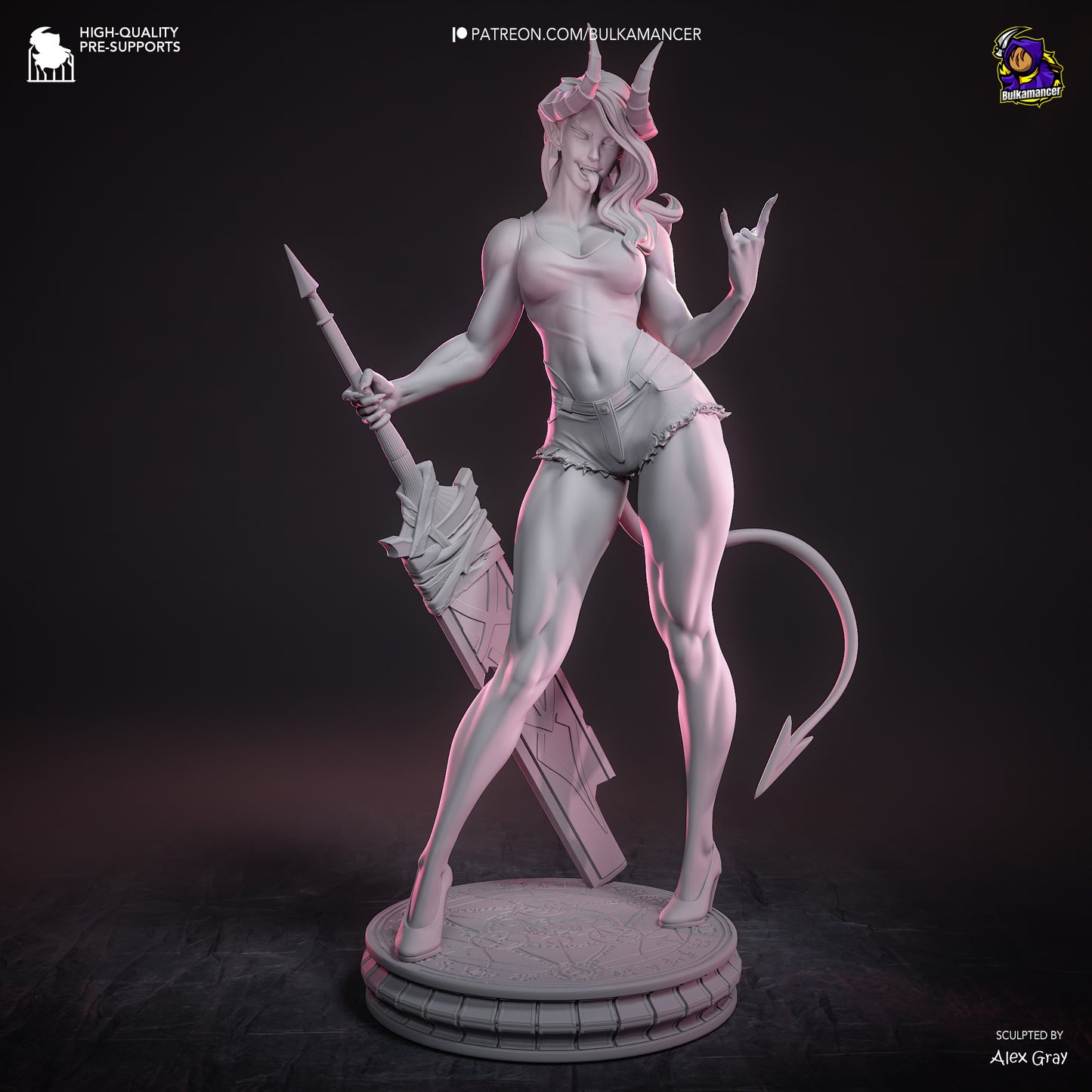 Atheist Devil | Resin Garage Kit Figure | Bulkamancer Sculpts - Tattles Told 3D
