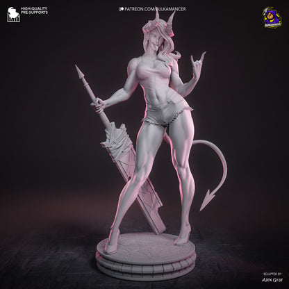 Atheist Devil | Resin Garage Kit Figure | Bulkamancer Sculpts - Tattles Told 3D
