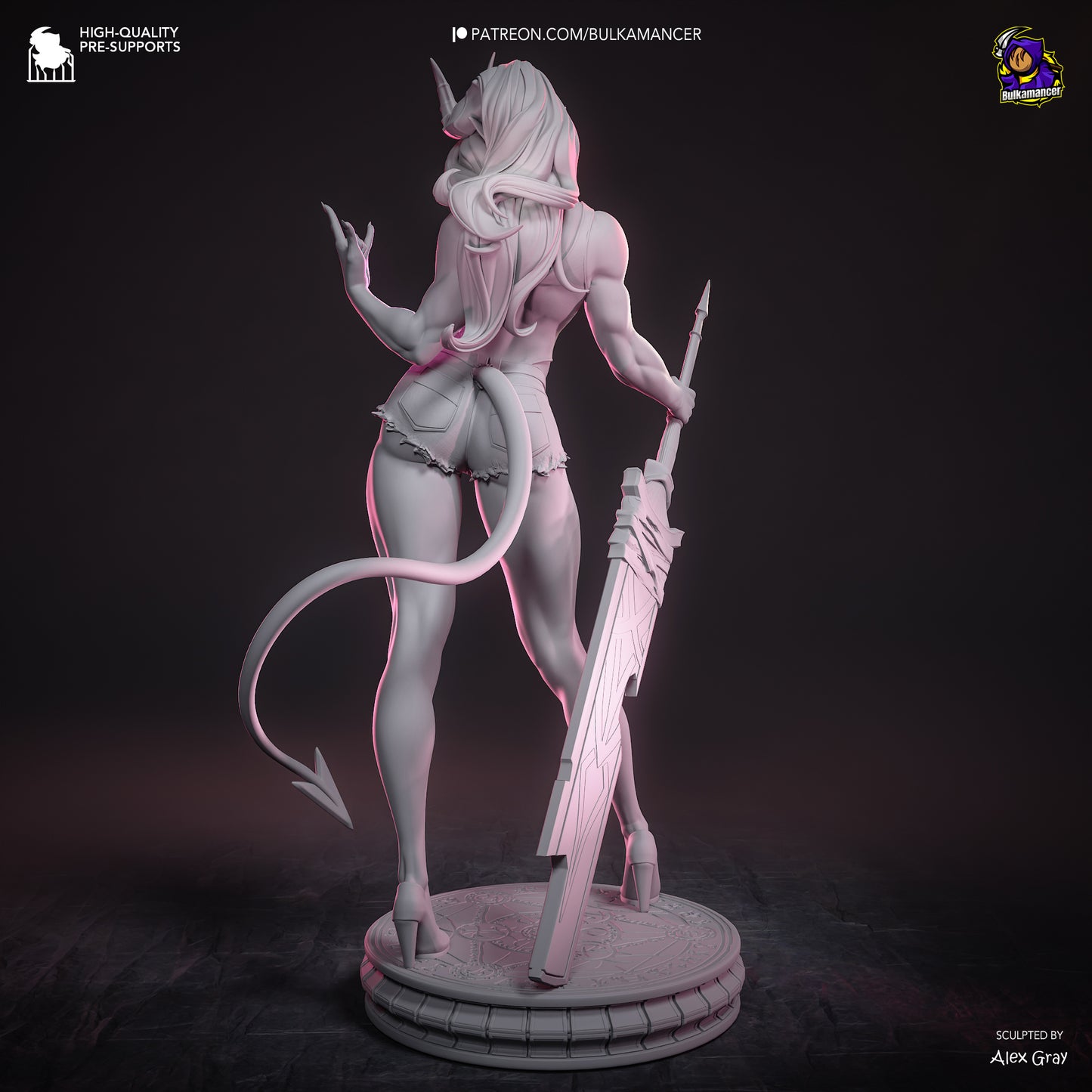 Atheist Devil | Resin Garage Kit Figure | Bulkamancer Sculpts - Tattles Told 3D