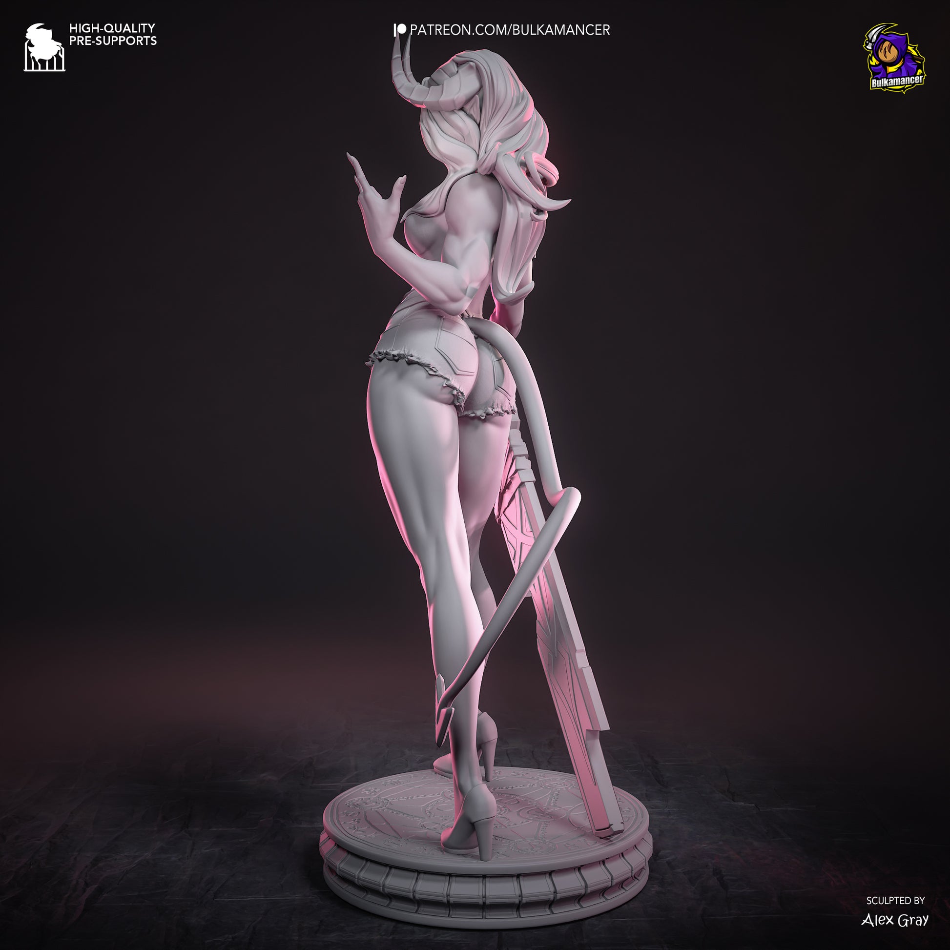 Atheist Devil | Resin Garage Kit Figure | Bulkamancer Sculpts - Tattles Told 3D