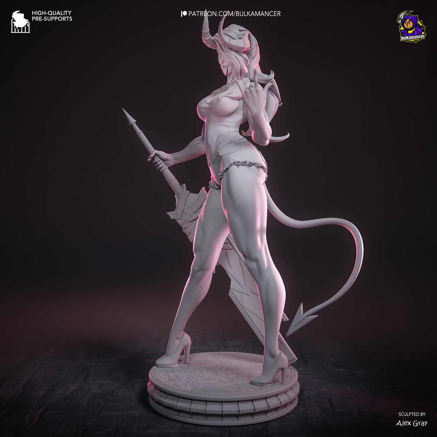 Atheist Devil | Resin Garage Kit Figure | Bulkamancer Sculpts - Tattles Told 3D