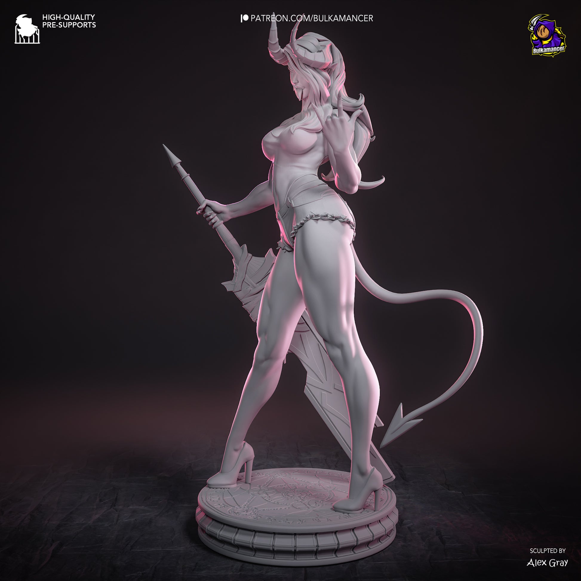 Atheist Devil | Resin Garage Kit Figure | Bulkamancer Sculpts - Tattles Told 3D