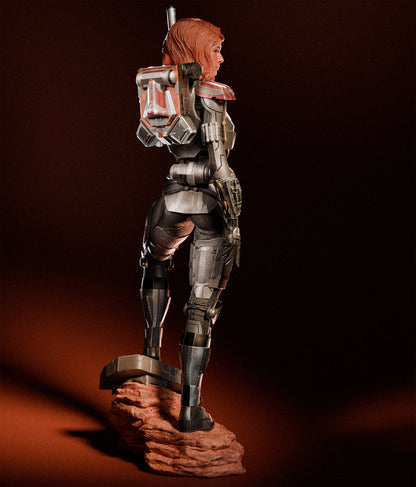 1:12 Armored Bounty Hunter | 3D Printed Resin Garage Kit Figure | CA 3D Studios