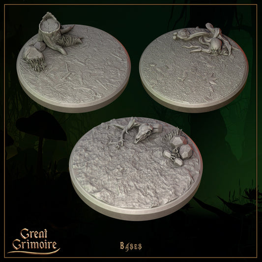 Song of the Forest Special Bases | TTRPG Miniature Sculpted Base | Great Grimoire