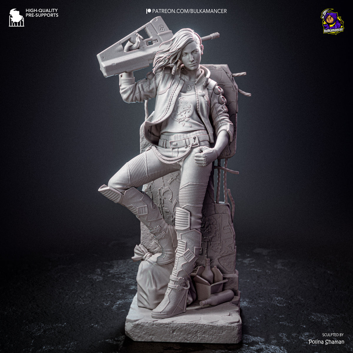 Ingeniero de escuadrón aerotransportado | Figura de kit de resina para garaje | Bulkamancer Sculpts