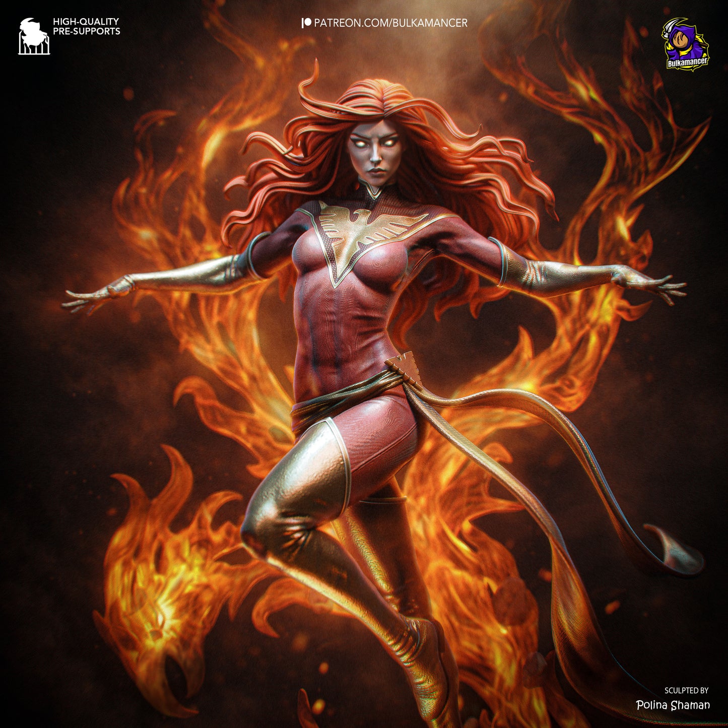 Blazing Rebirth | Resin Garage Kit Figure | Bulkamancer Sculpts