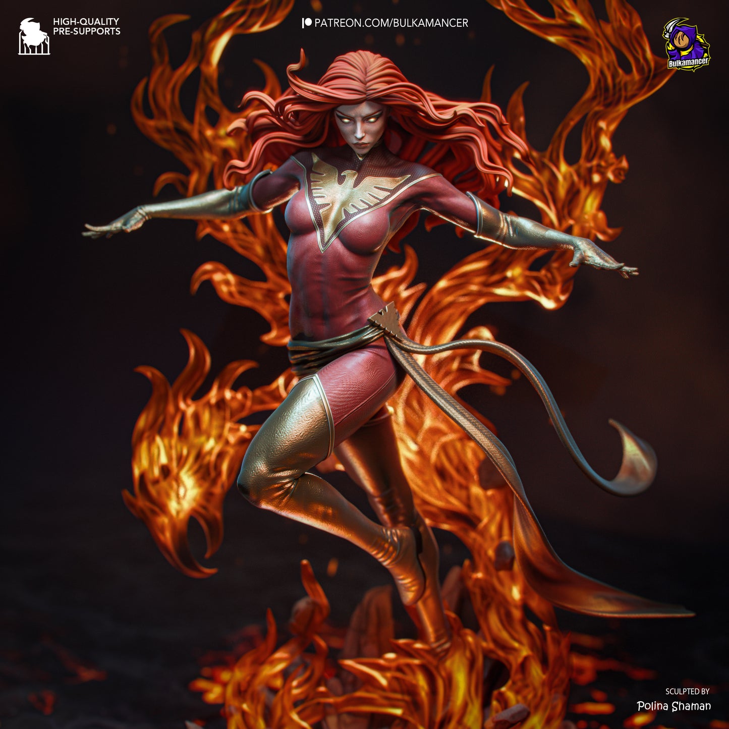 Blazing Rebirth | Resin Garage Kit Figure | Bulkamancer Sculpts