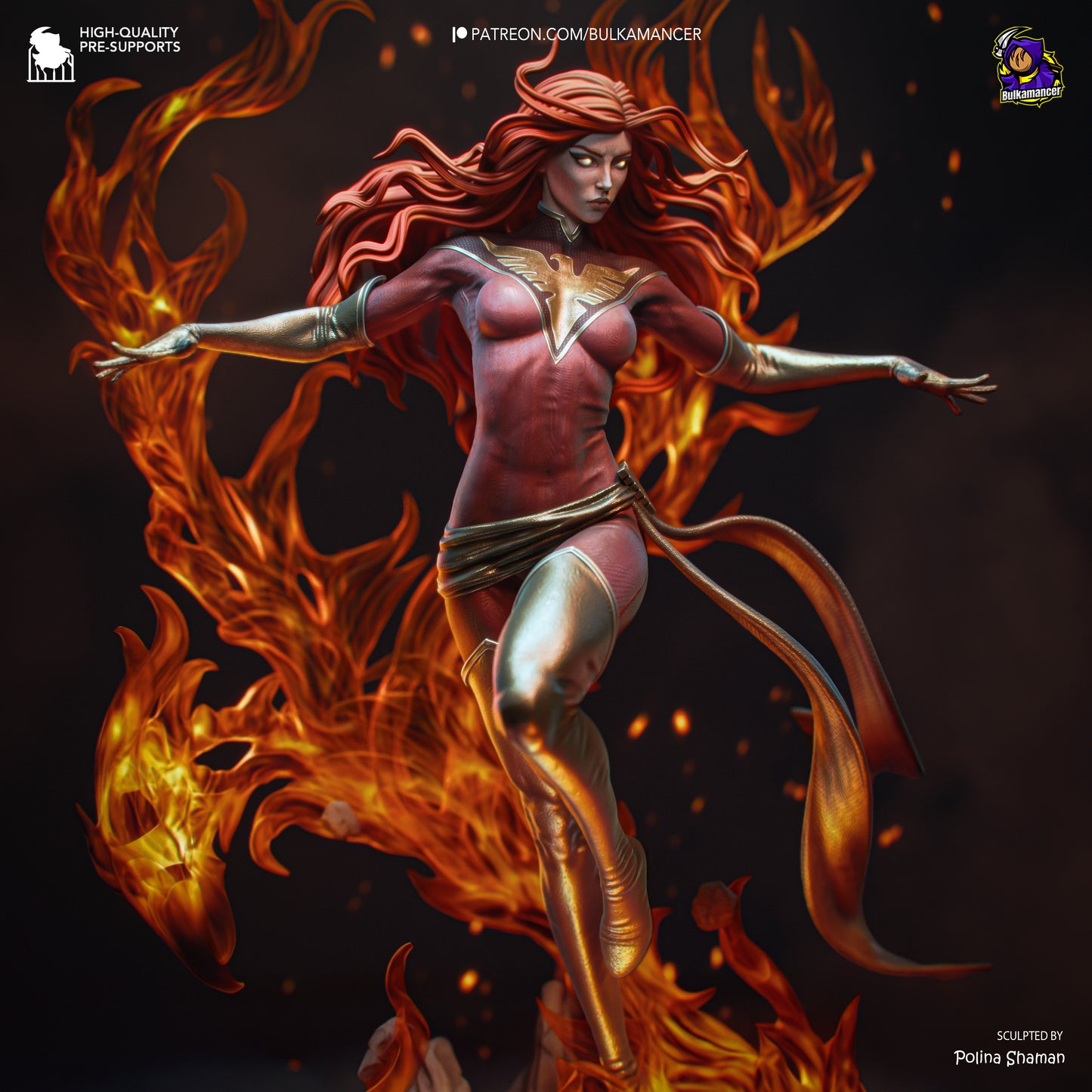 Blazing Rebirth | Resin Garage Kit Figure | Bulkamancer Sculpts