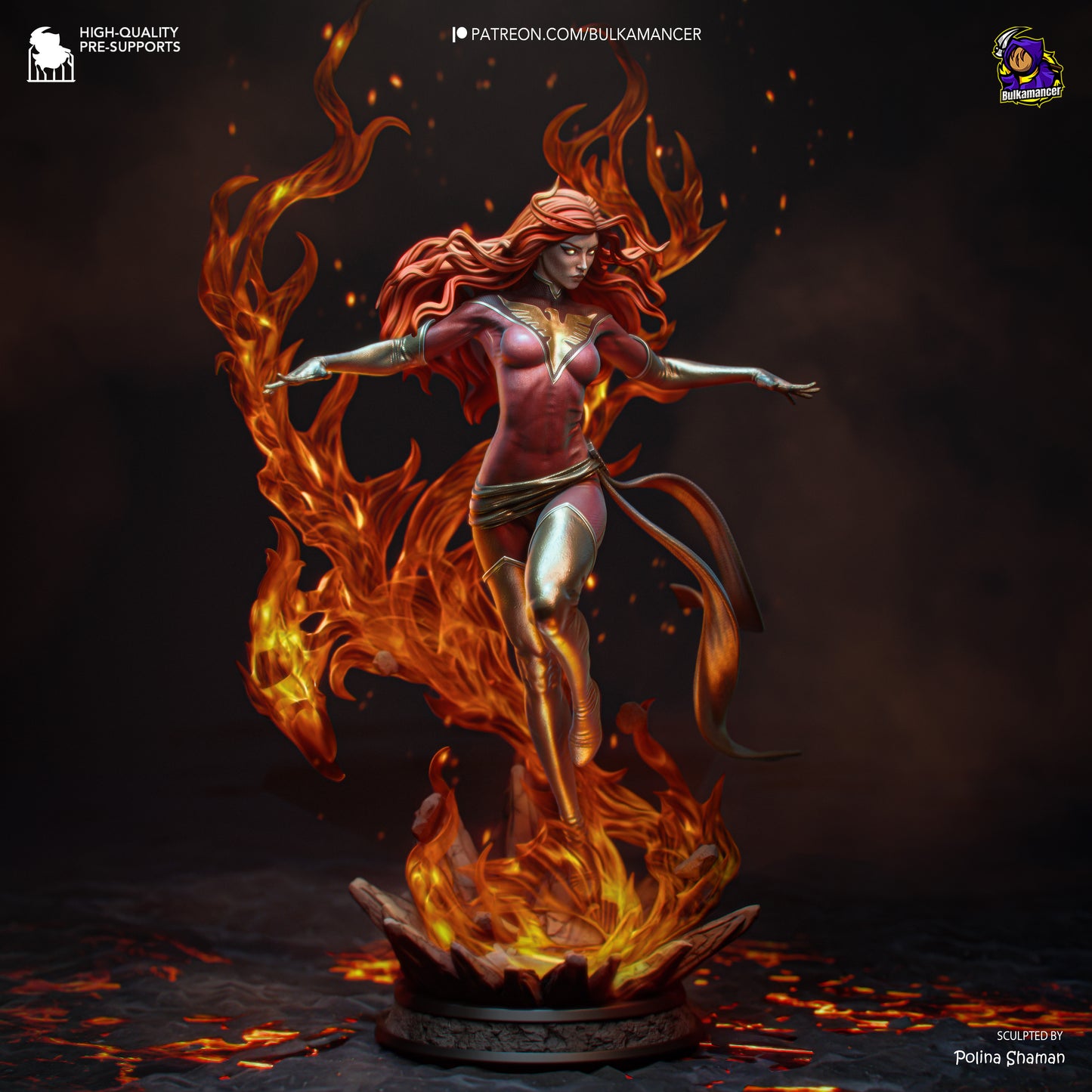 Blazing Rebirth | Resin Garage Kit Figure | Bulkamancer Sculpts