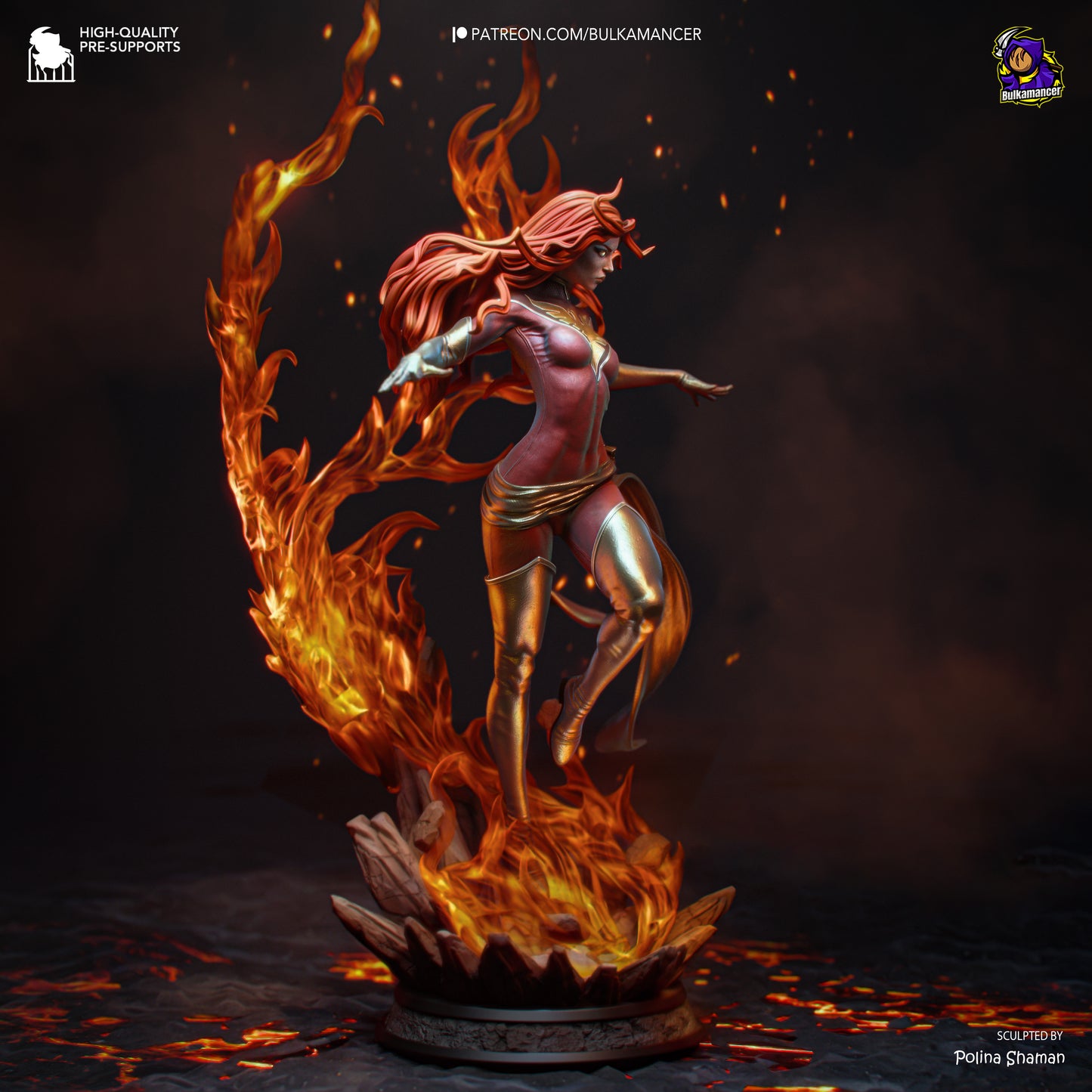 Blazing Rebirth | Resin Garage Kit Figure | Bulkamancer Sculpts