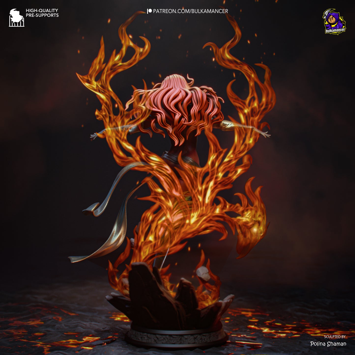 Blazing Rebirth | Resin Garage Kit Figure | Bulkamancer Sculpts