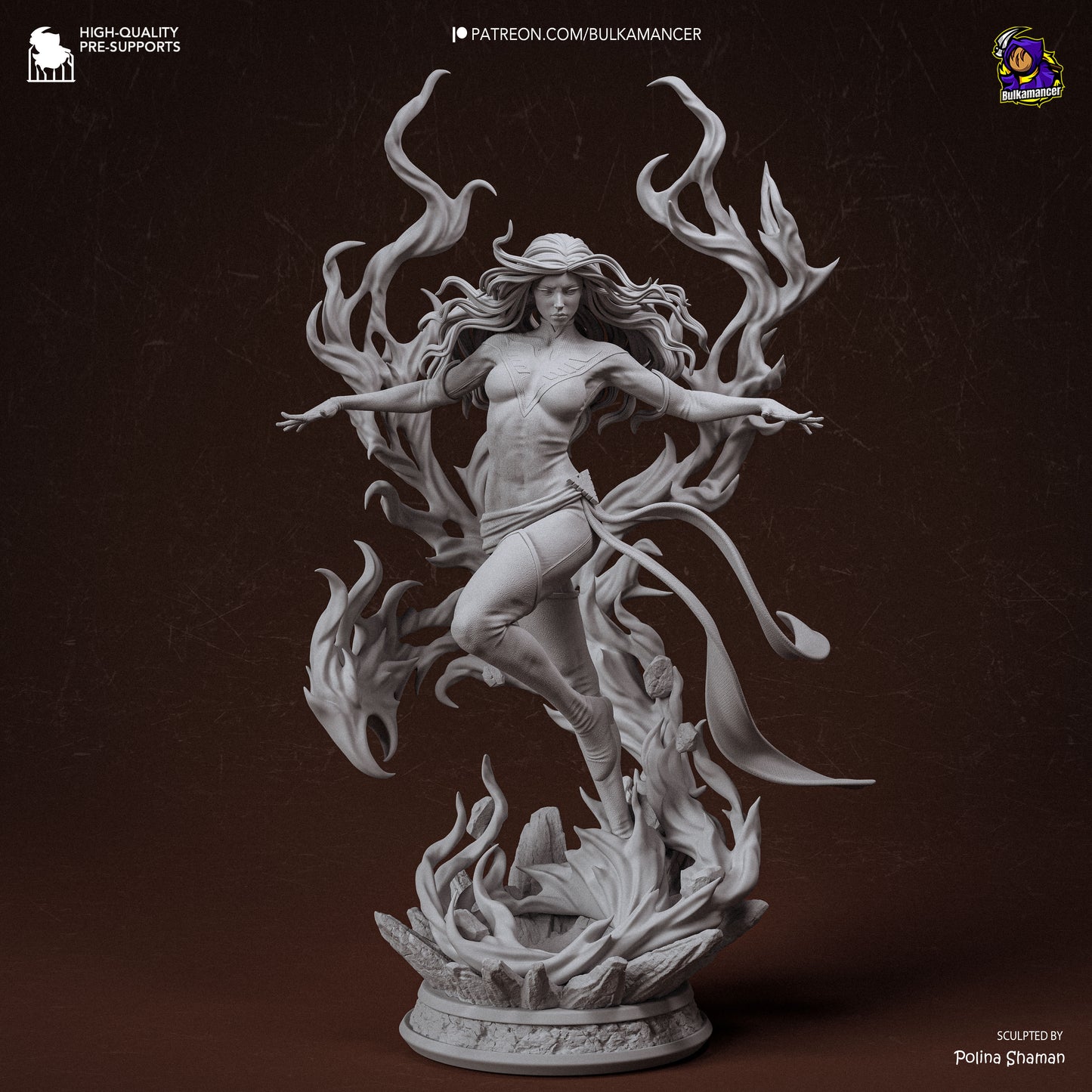 Blazing Rebirth | Resin Garage Kit Figure | Bulkamancer Sculpts