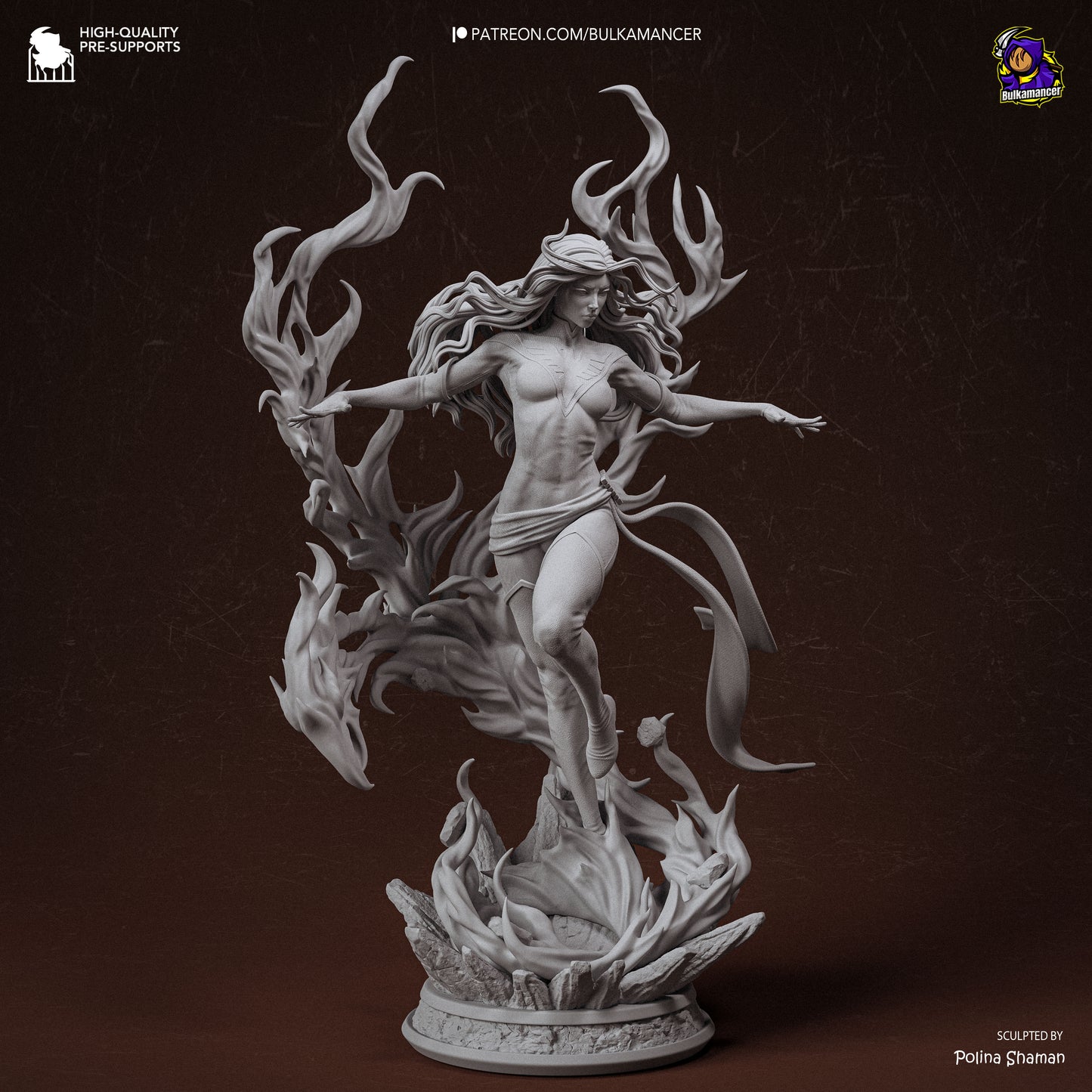 Blazing Rebirth | Resin Garage Kit Figure | Bulkamancer Sculpts
