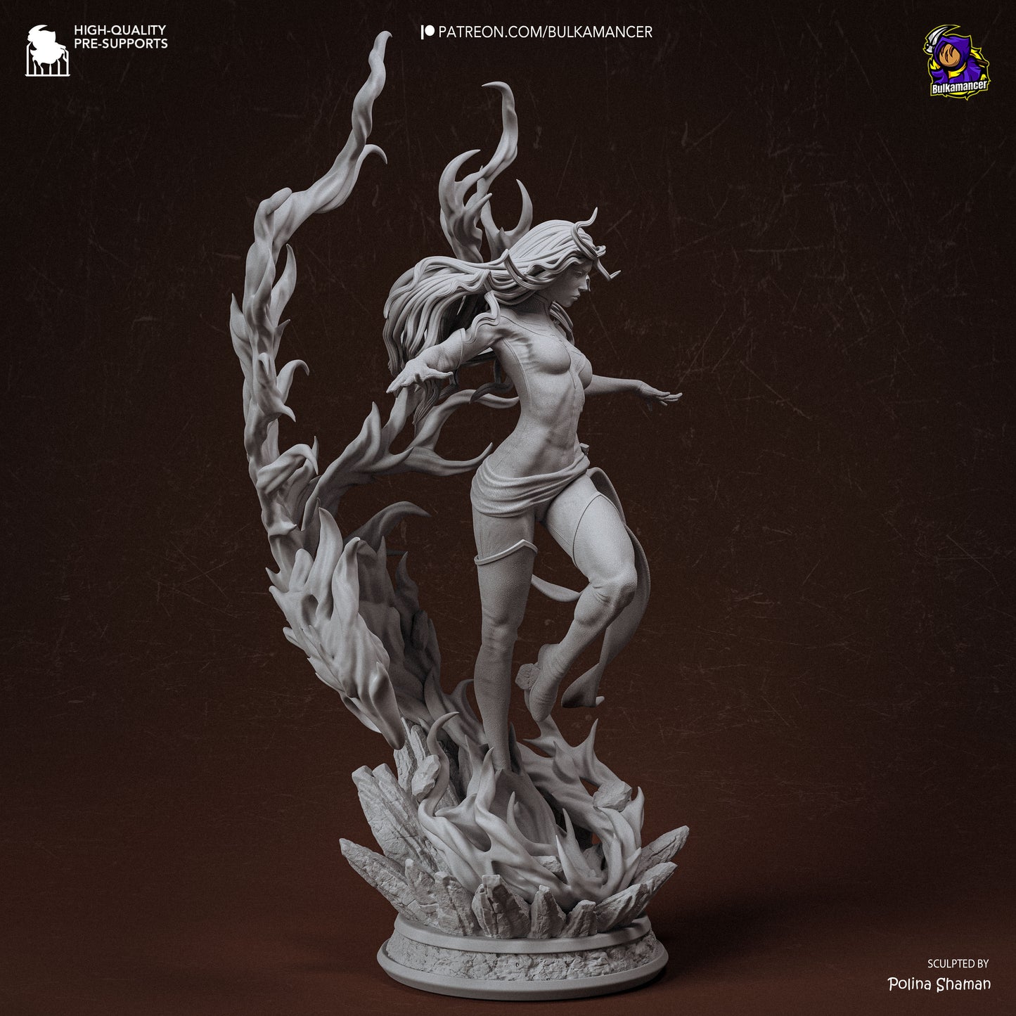 Blazing Rebirth | Resin Garage Kit Figure | Bulkamancer Sculpts
