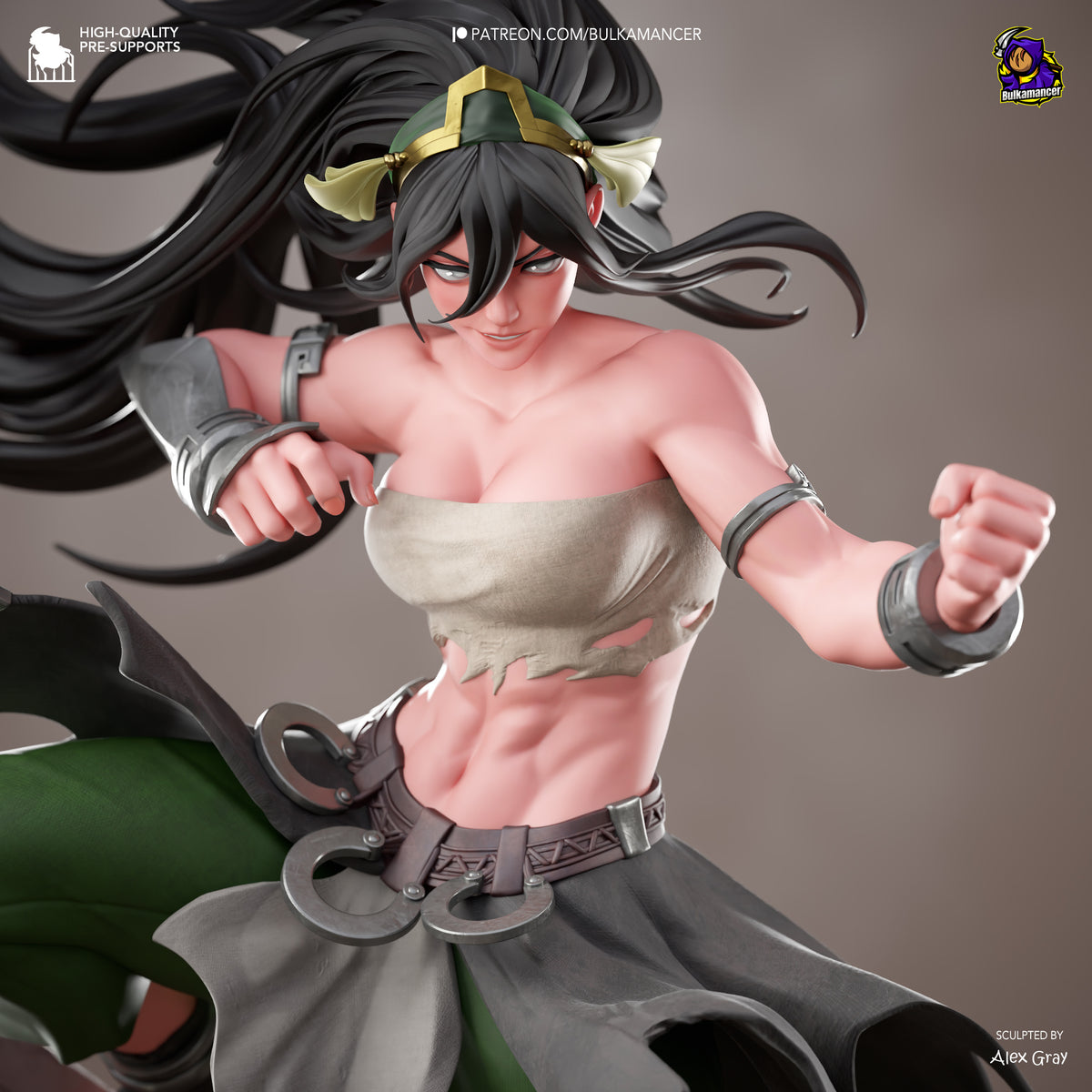 Blind Geomancer | Resin Garage Kit Figure | Bulkamancer Sculpts