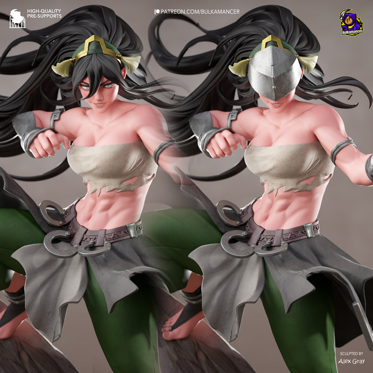 Blind Geomancer | Resin Garage Kit Figure | Bulkamancer Sculpts