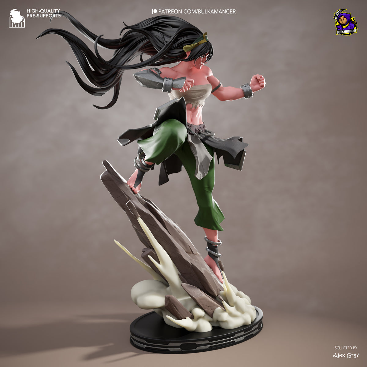 Blind Geomancer | Resin Garage Kit Figure | Bulkamancer Sculpts