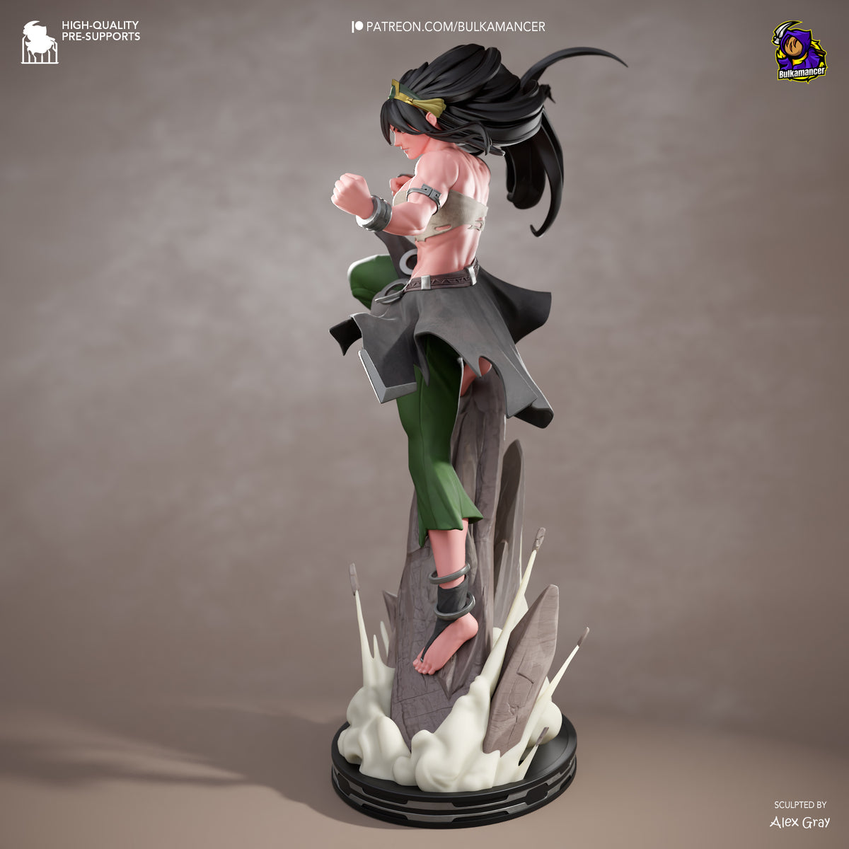 Blind Geomancer | Resin Garage Kit Figure | Bulkamancer Sculpts