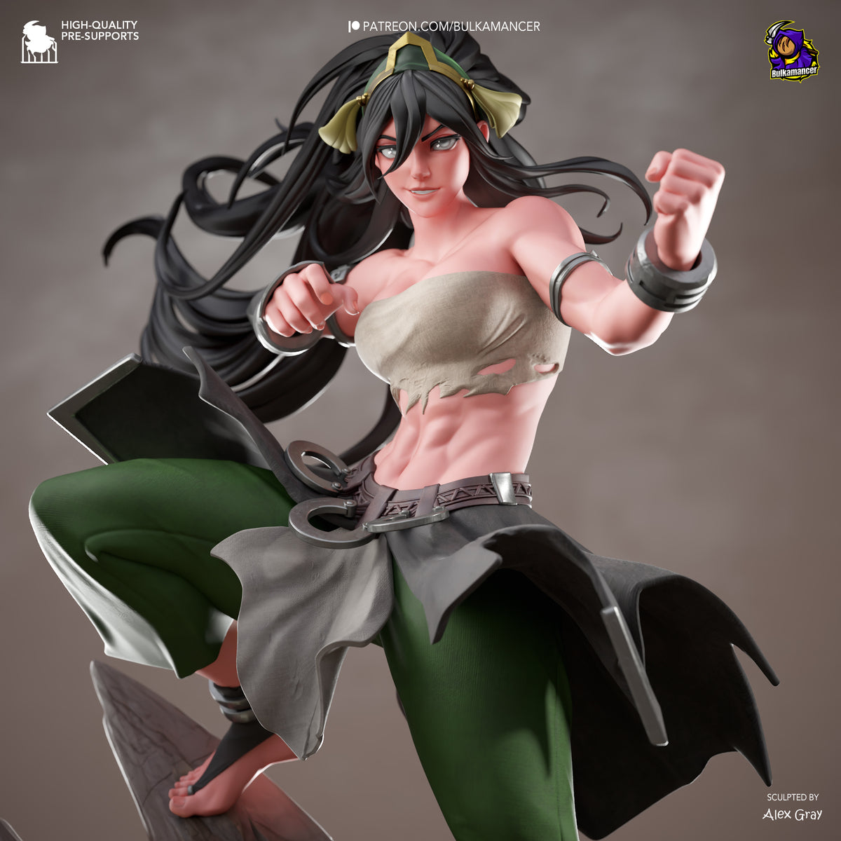 Blind Geomancer | Resin Garage Kit Figure | Bulkamancer Sculpts