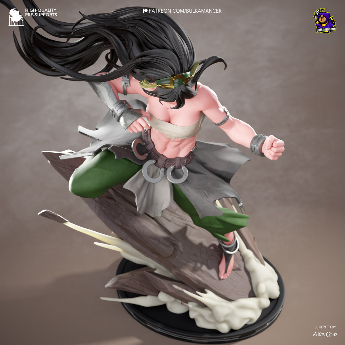 Blind Geomancer | Resin Garage Kit Figure | Bulkamancer Sculpts