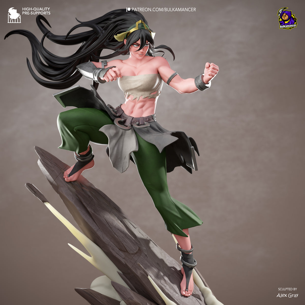 Blind Geomancer | Resin Garage Kit Figure | Bulkamancer Sculpts