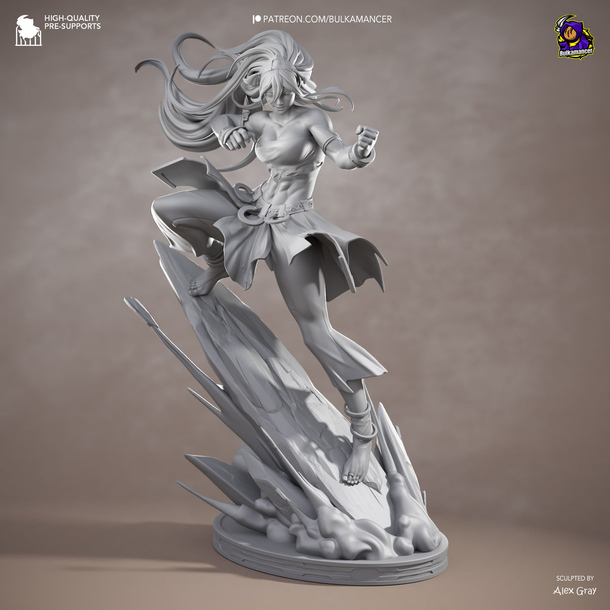 Blind Geomancer | Resin Garage Kit Figure | Bulkamancer Sculpts