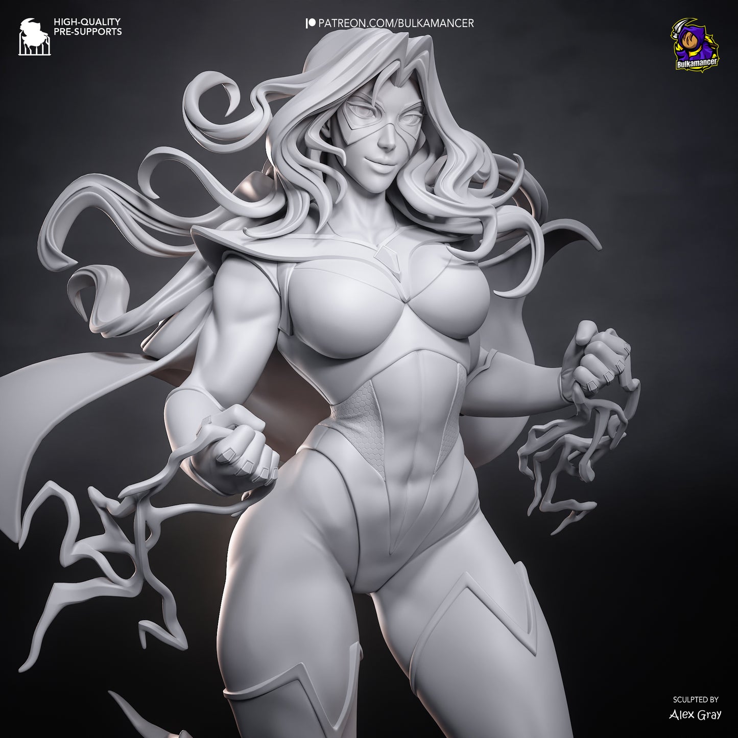 Cárdigan Brillante | Figura de resina Garage Kit | Bulkamancer Sculpts